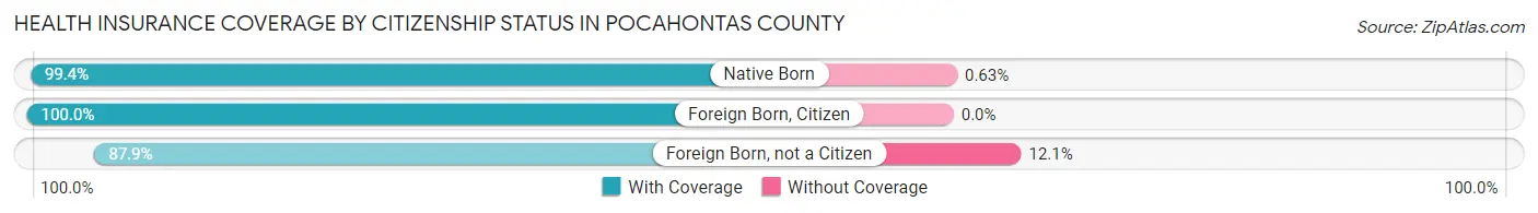 Health Insurance Coverage by Citizenship Status in Pocahontas County