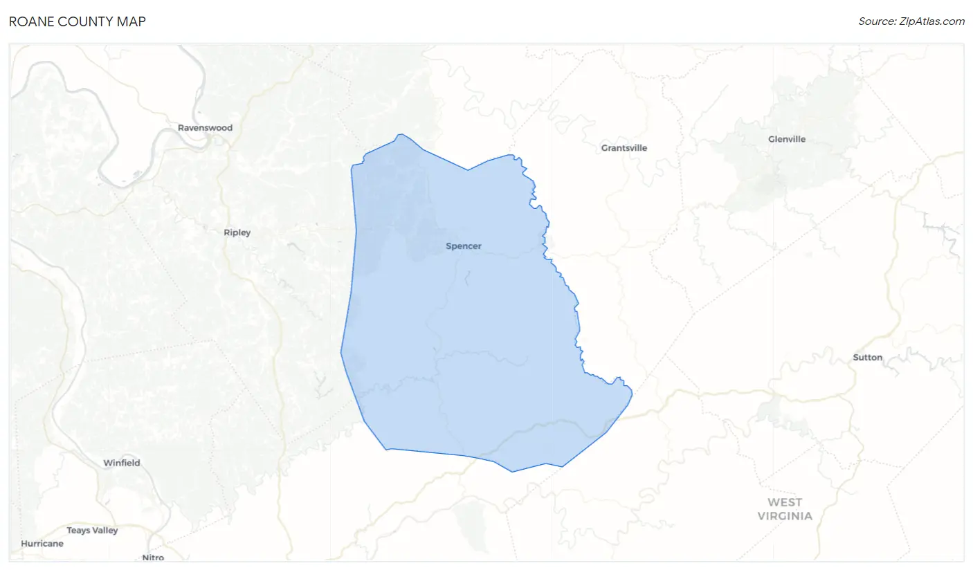 Roane County Map