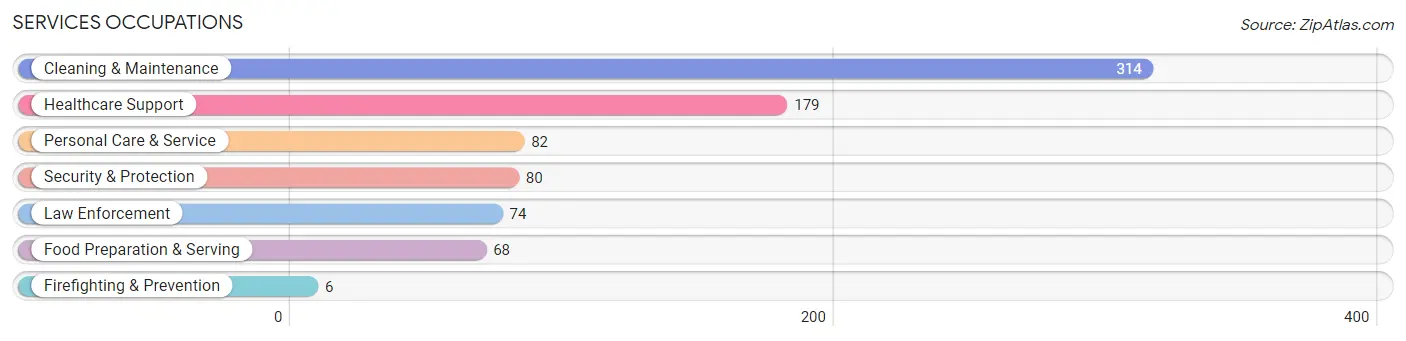 Services Occupations in Roane County