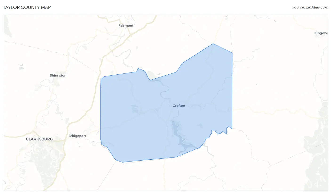 Taylor County Map