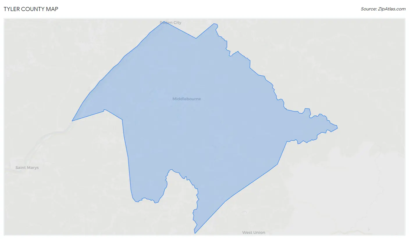 Tyler County Map