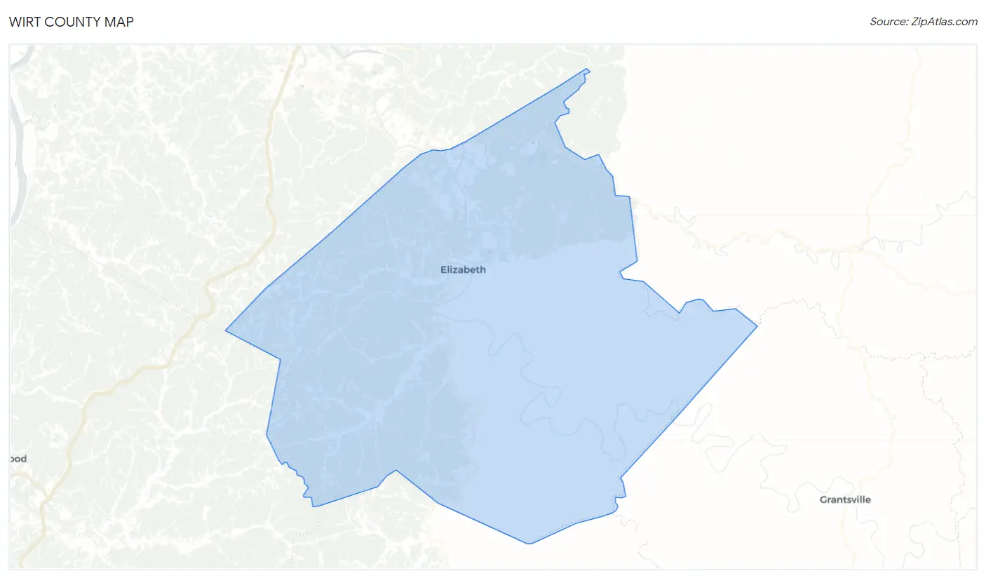 Wirt County Map