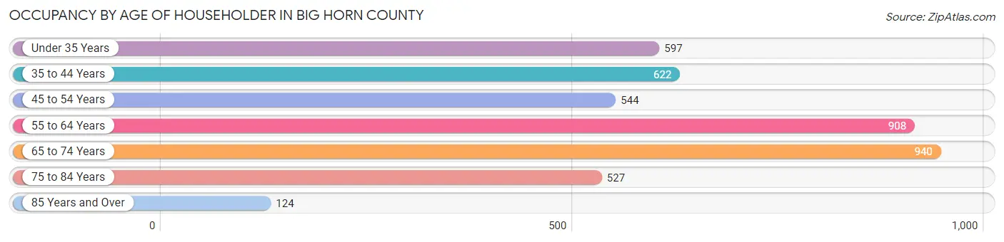 Occupancy by Age of Householder in Big Horn County