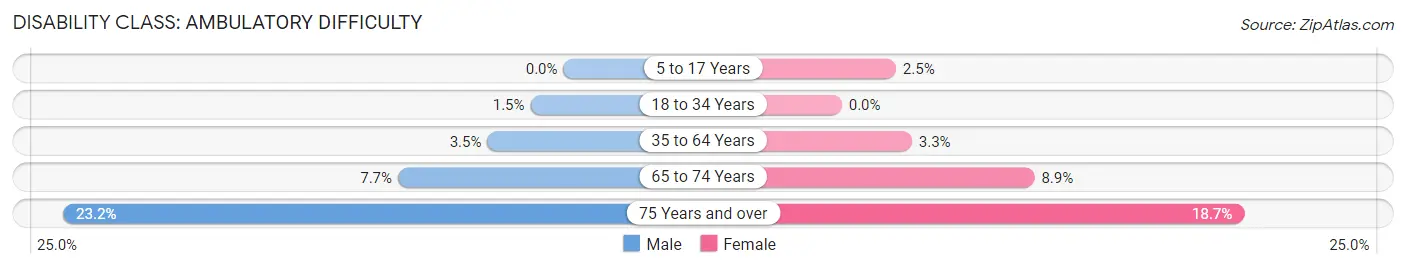 Disability in Zip Code 00683: <span>Ambulatory Difficulty</span>