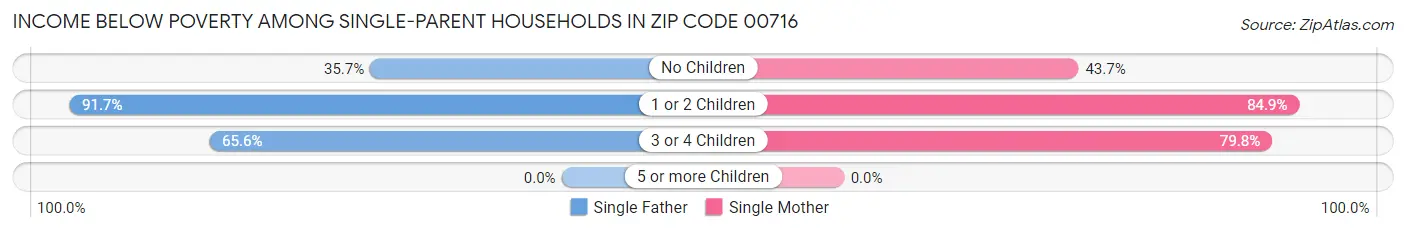 Income Below Poverty Among Single-Parent Households in Zip Code 00716
