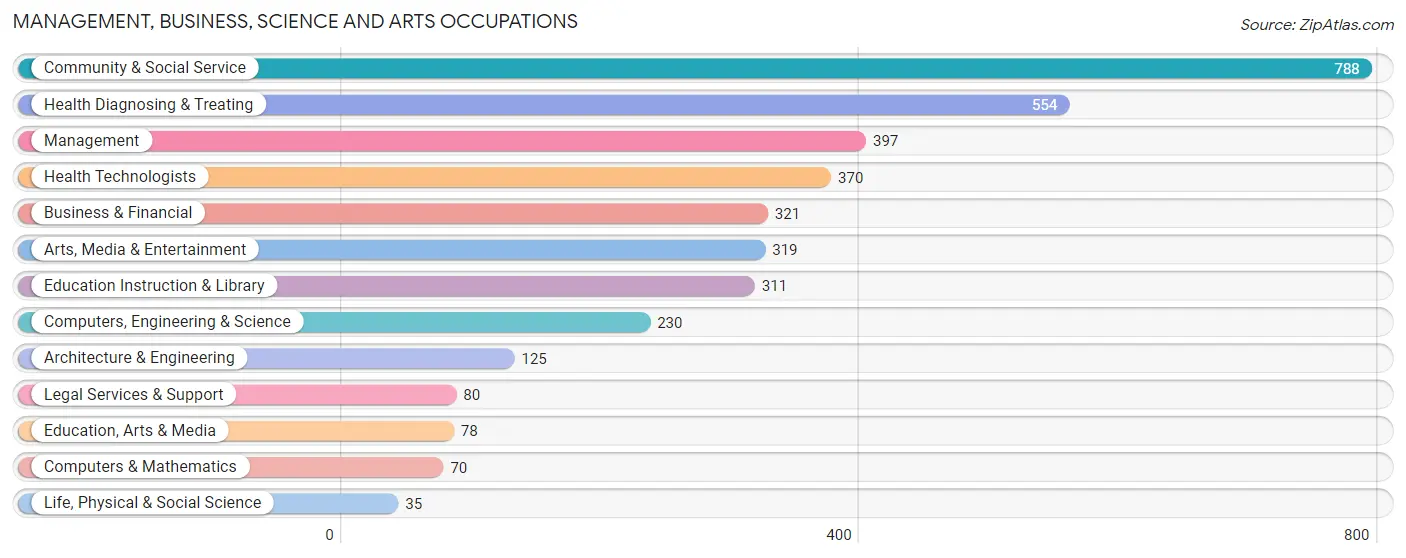 Management, Business, Science and Arts Occupations in Zip Code 00917