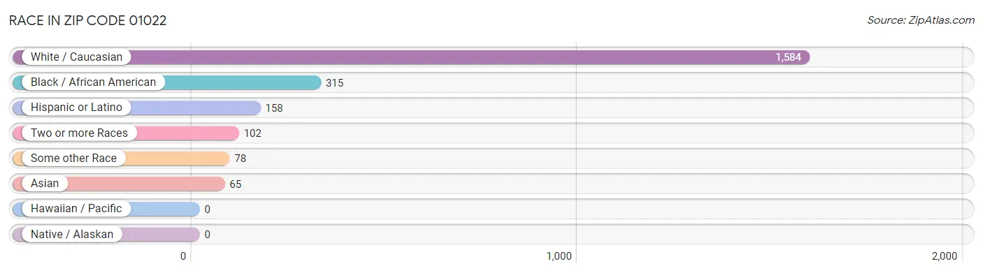 Race in Zip Code 01022