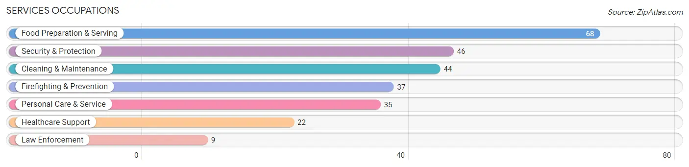 Services Occupations in Zip Code 01038