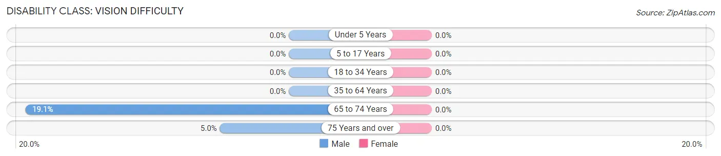 Disability in Zip Code 01070: <span>Vision Difficulty</span>