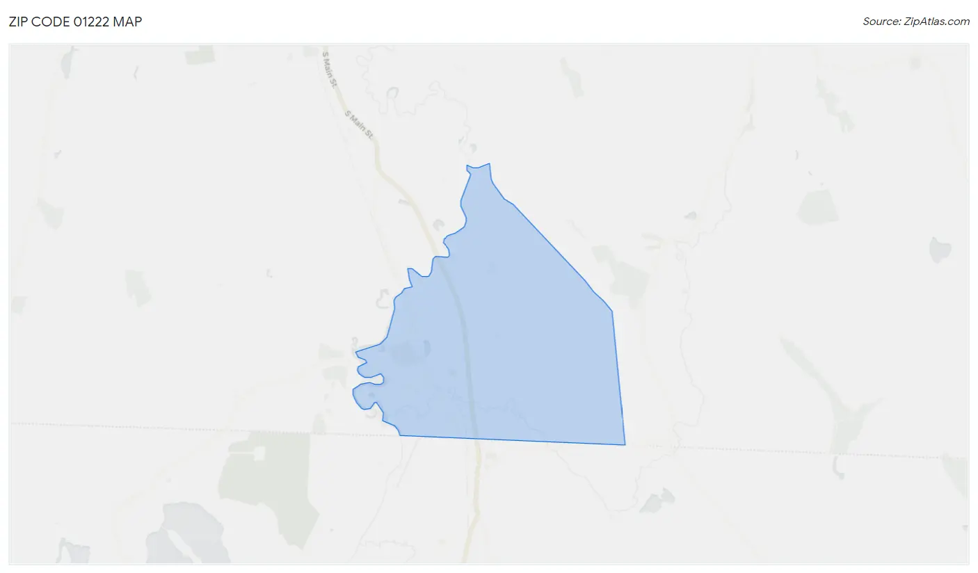 Zip Code 01222 Map