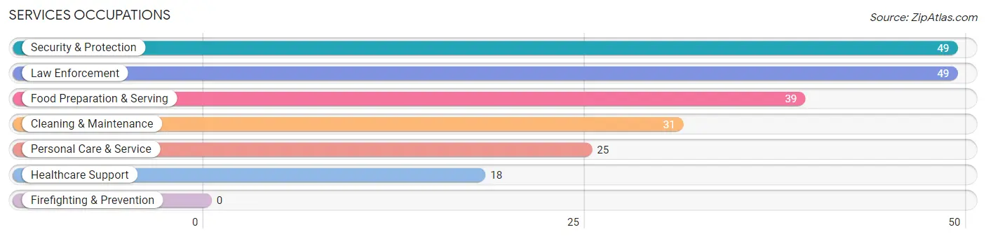 Services Occupations in Zip Code 01237