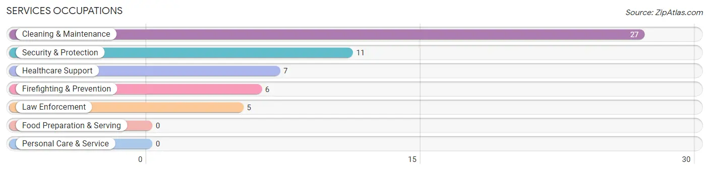 Services Occupations in Zip Code 01245