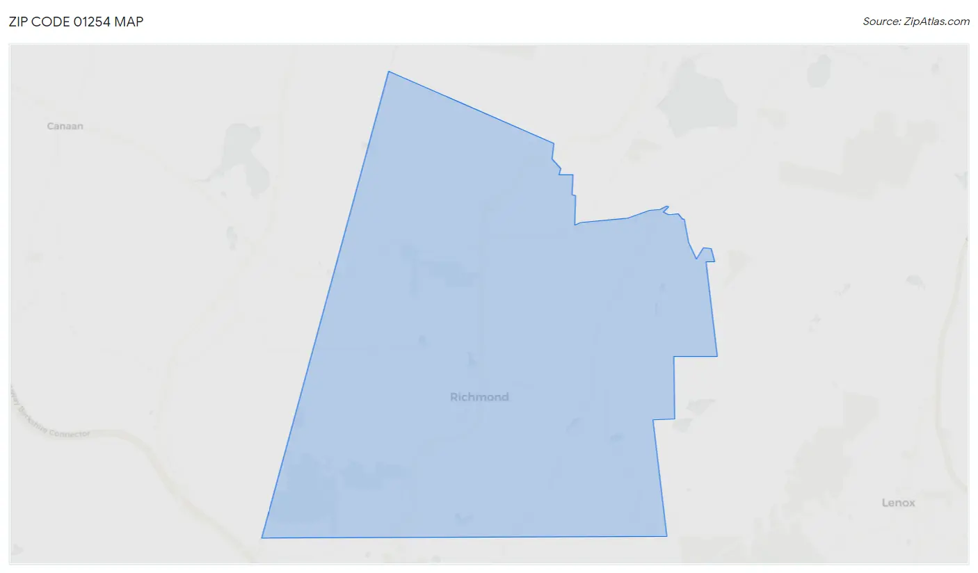 Zip Code 01254 Map