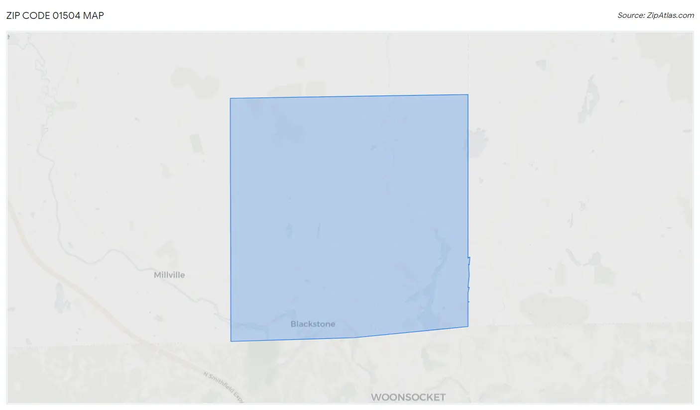 Zip Code 01504 Map