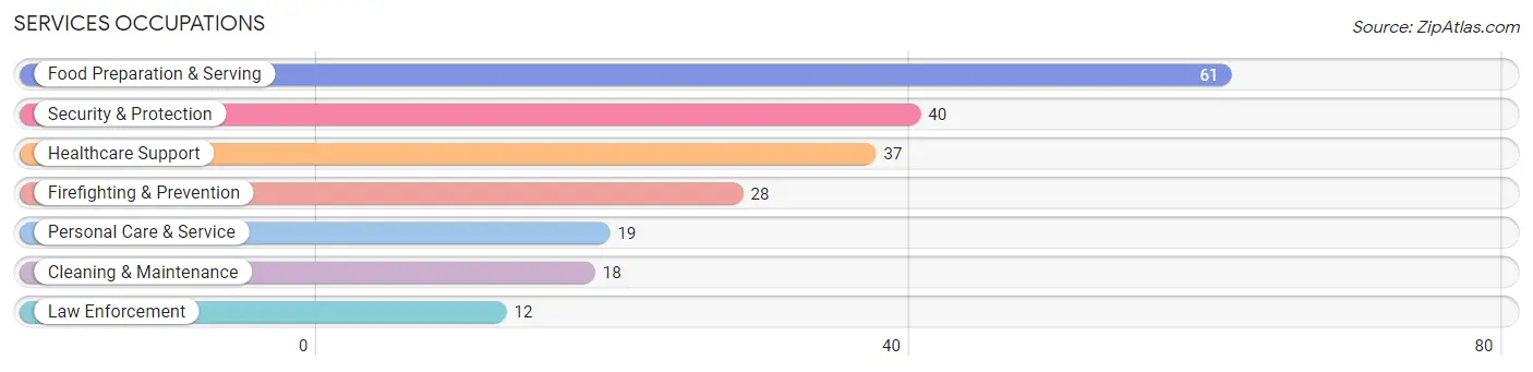 Services Occupations in Zip Code 01541