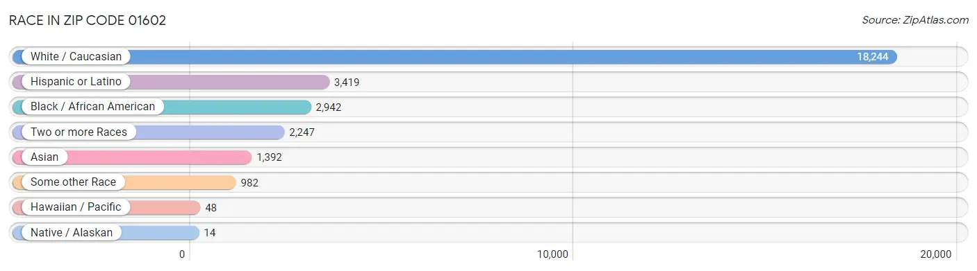 Race in Zip Code 01602