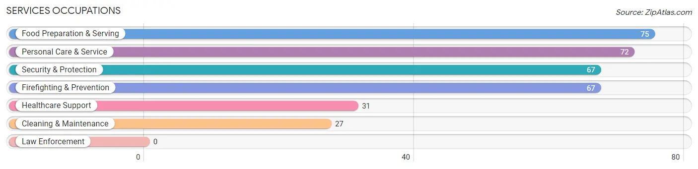 Services Occupations in Zip Code 02325