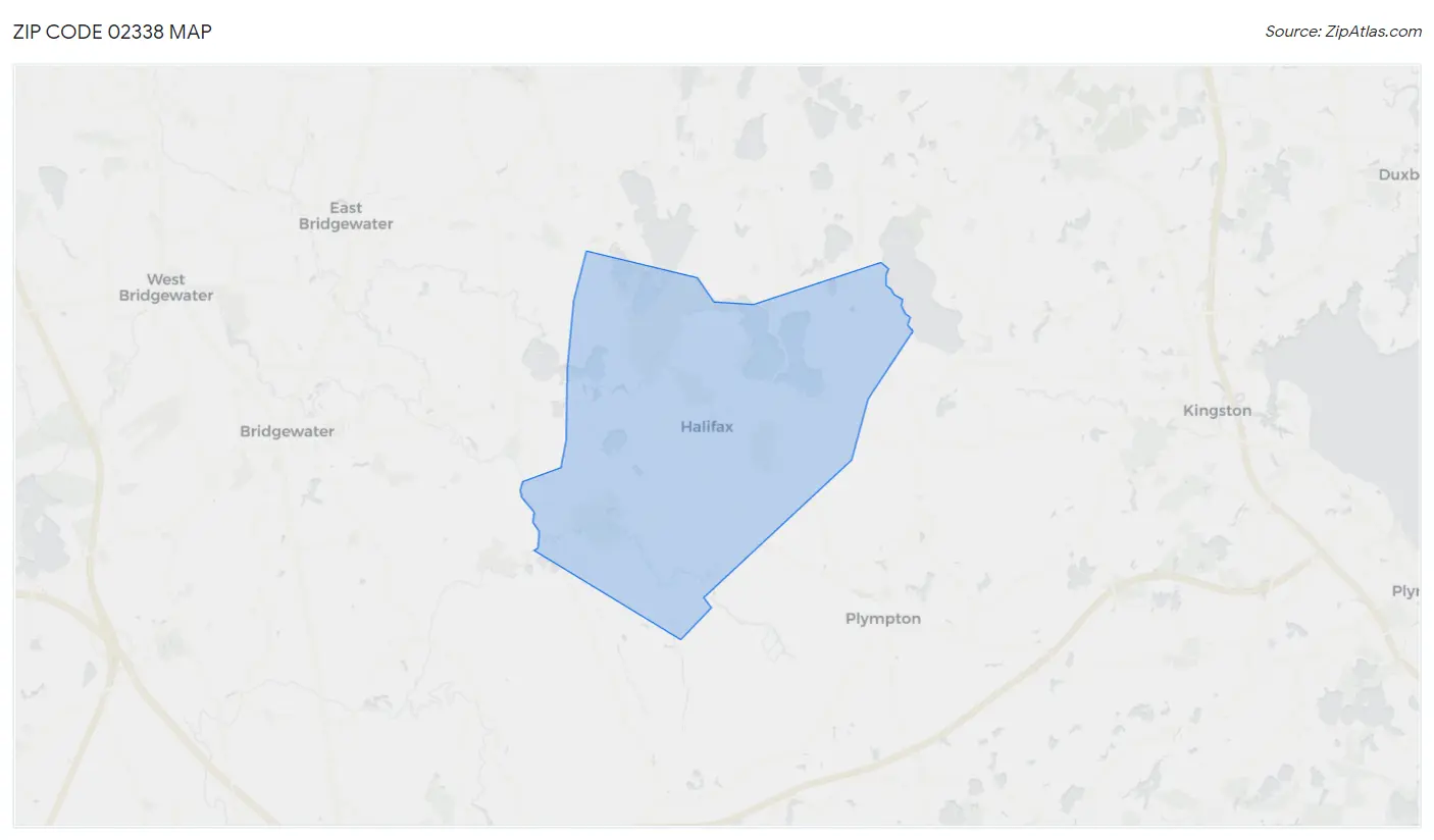 Zip Code 02338 Map