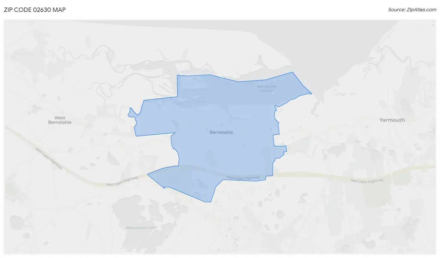 Zip Code 02630 Map