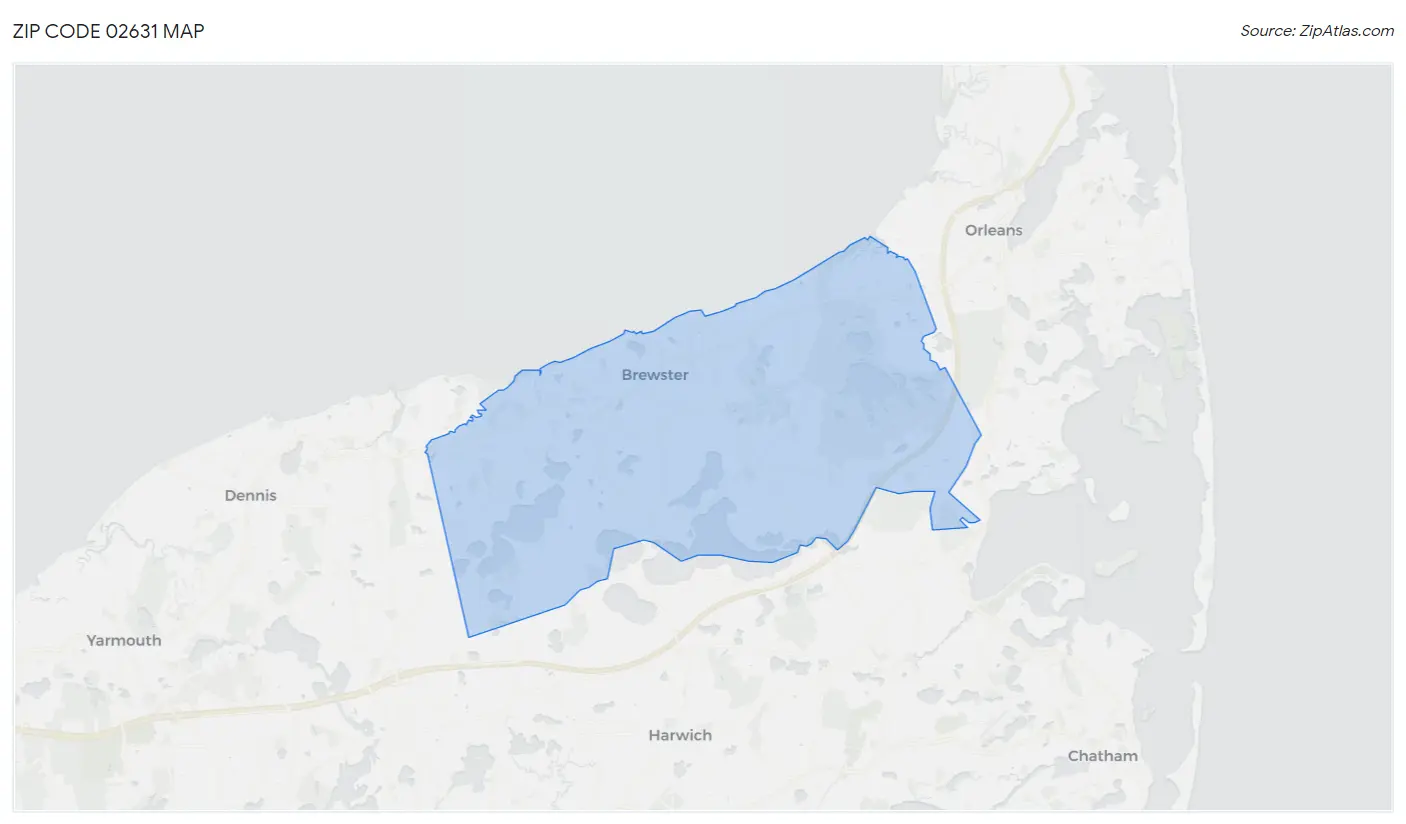 Zip Code 02631 Map