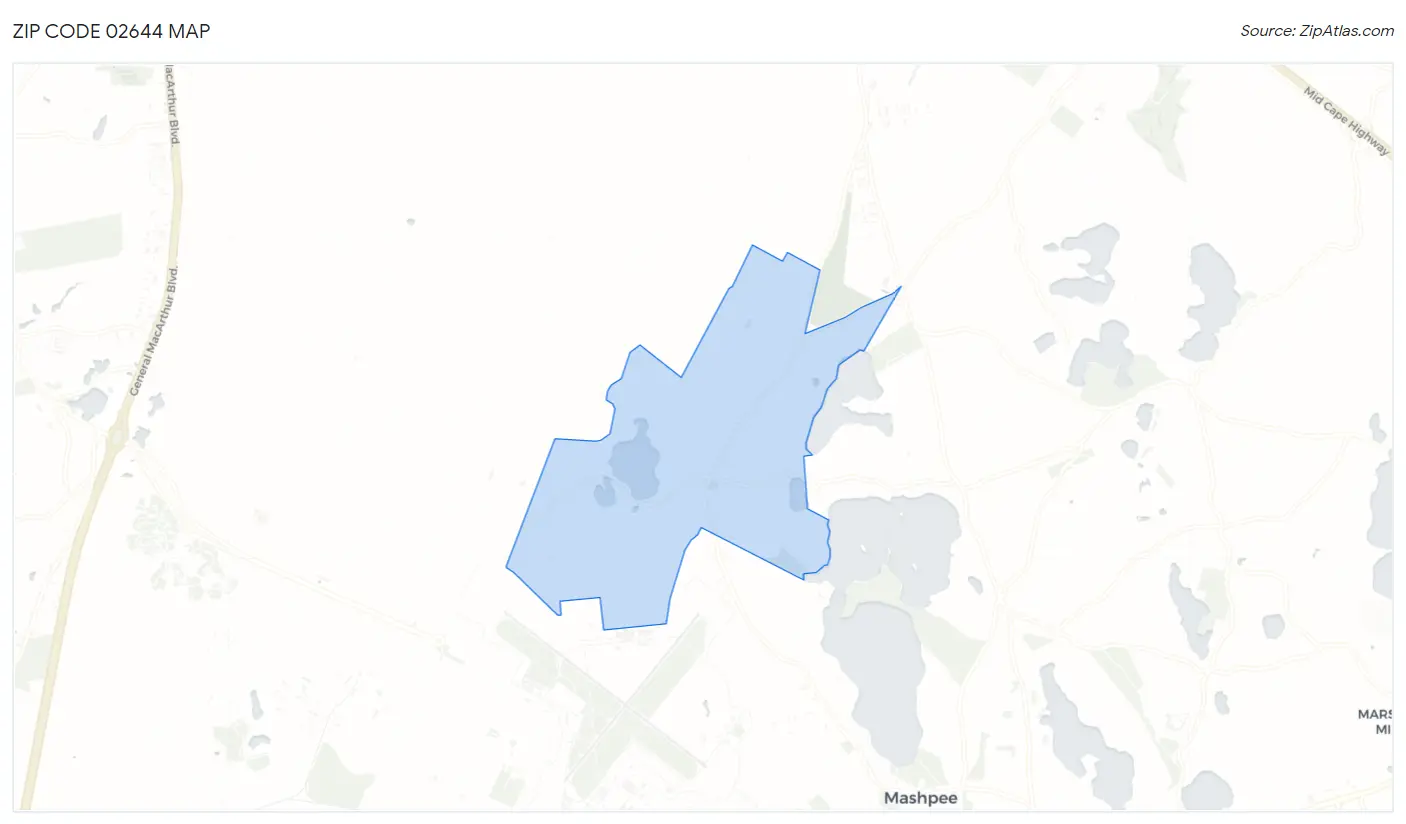 Zip Code 02644 Map