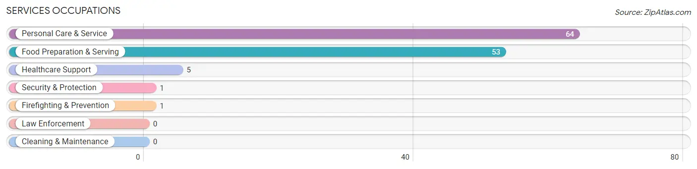 Services Occupations in Zip Code 02738