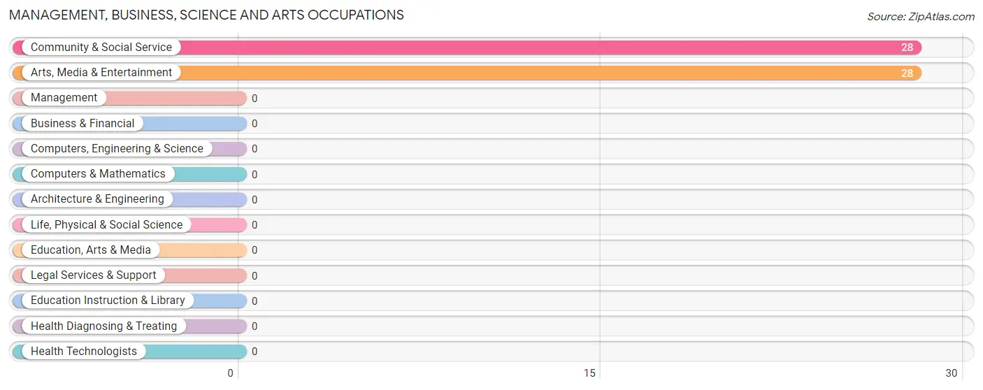 Management, Business, Science and Arts Occupations in Zip Code 02873