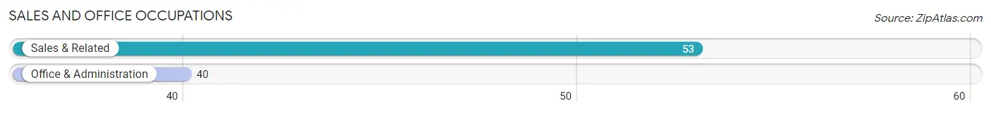 Sales and Office Occupations in Zip Code 02876