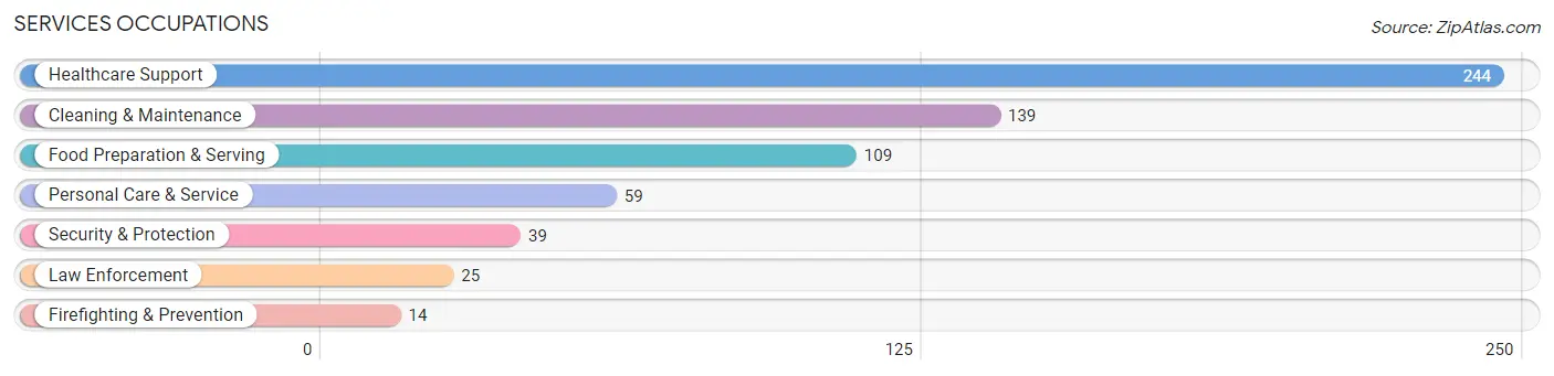 Services Occupations in Zip Code 03033