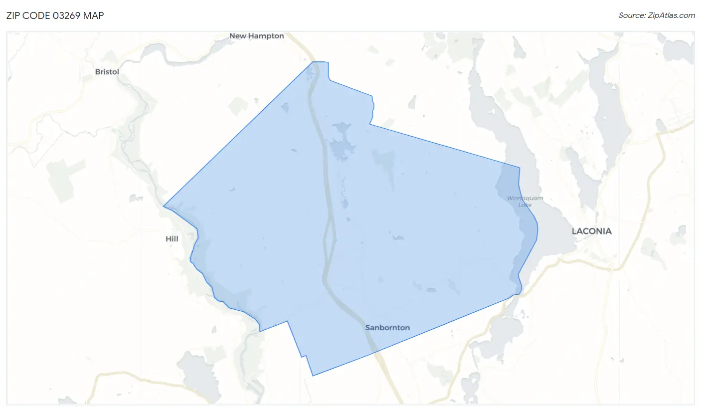 Zip Code 03269 Map