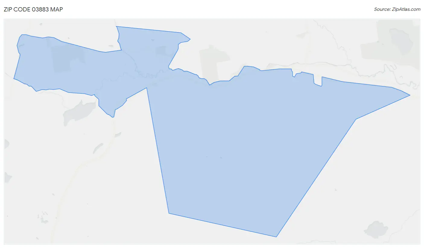 Zip Code 03883 Map