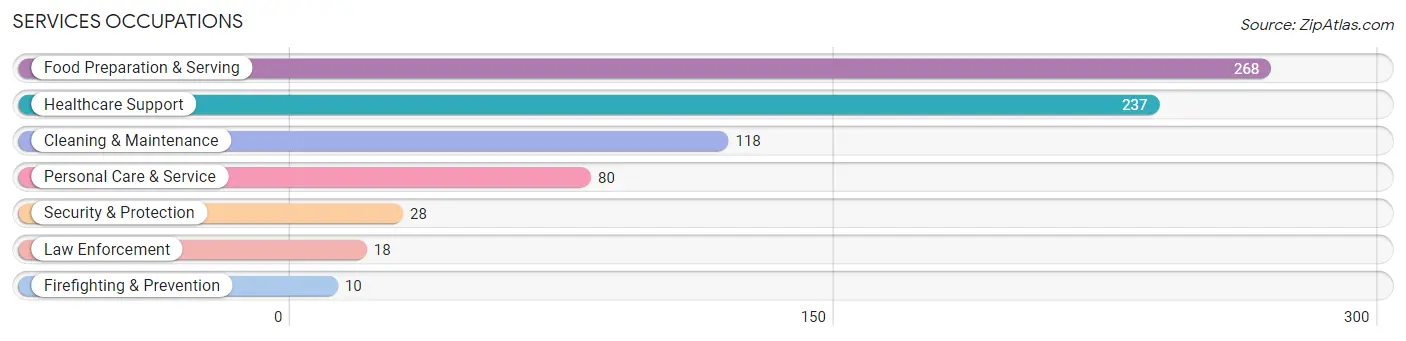 Services Occupations in Zip Code 04002