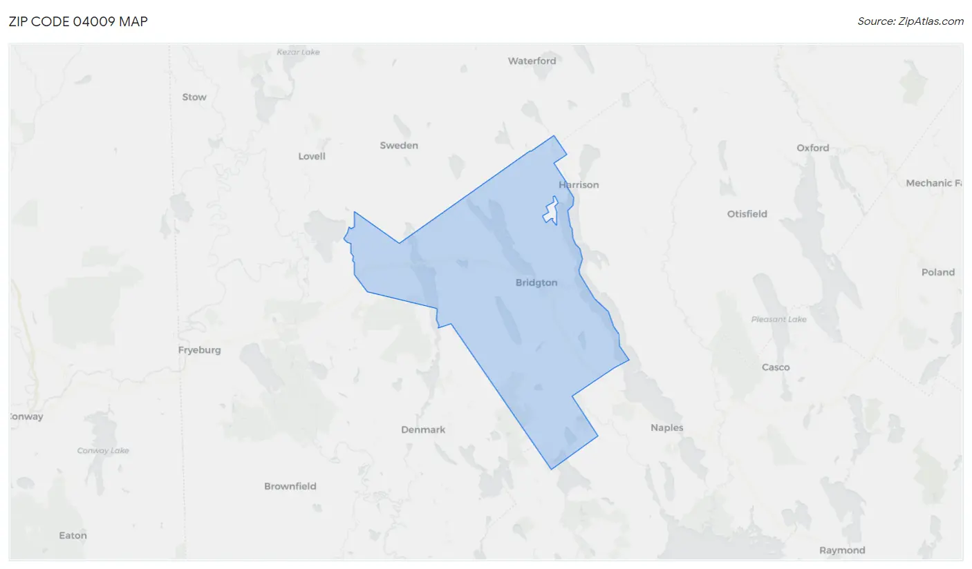 Zip Code 04009 Map