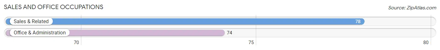 Sales and Office Occupations in Zip Code 04010