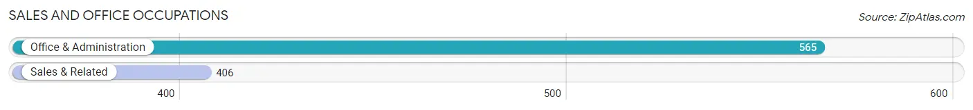 Sales and Office Occupations in Zip Code 04046