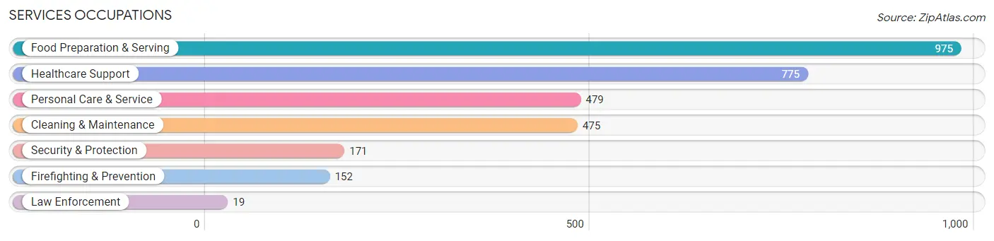 Services Occupations in Zip Code 04106