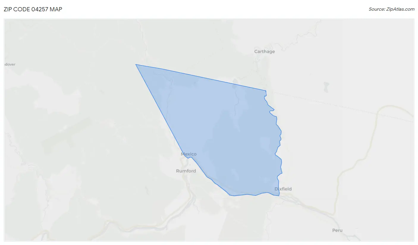 Zip Code 04257 Map