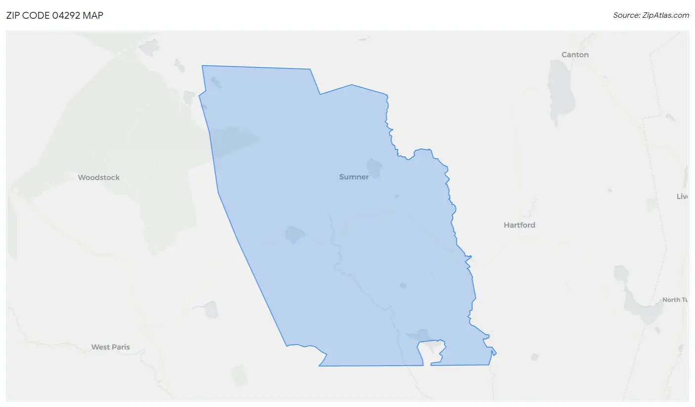 Zip Code 04292 Map