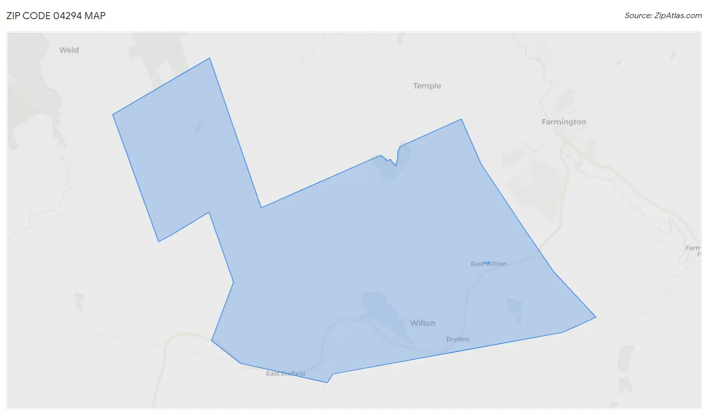 Zip Code 04294 Map