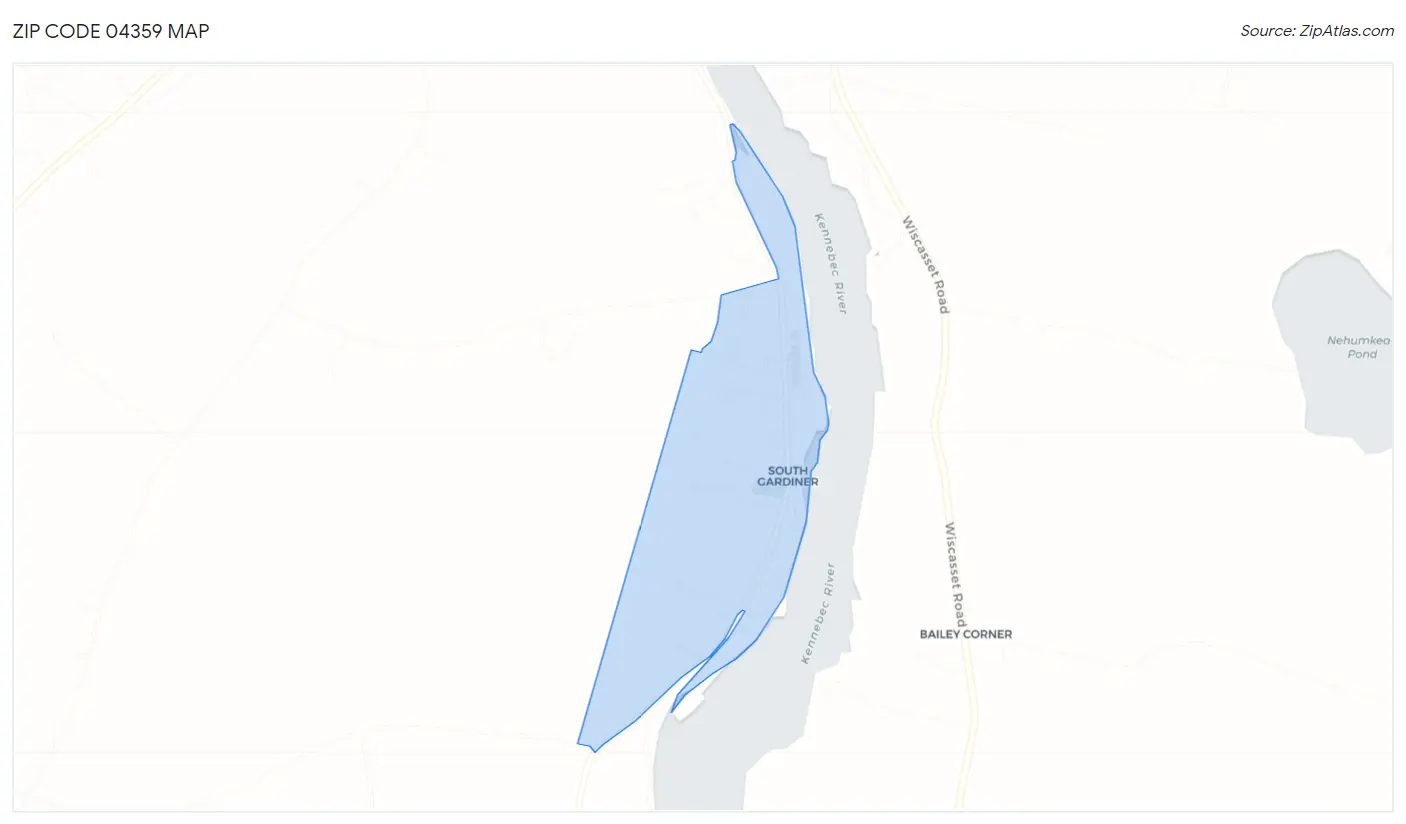 Zip Code 04359 Map