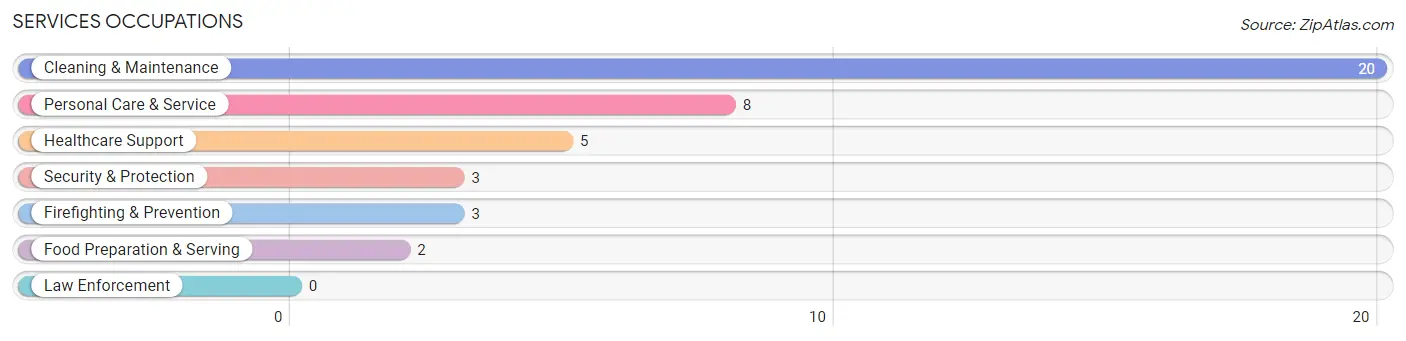 Services Occupations in Zip Code 04360