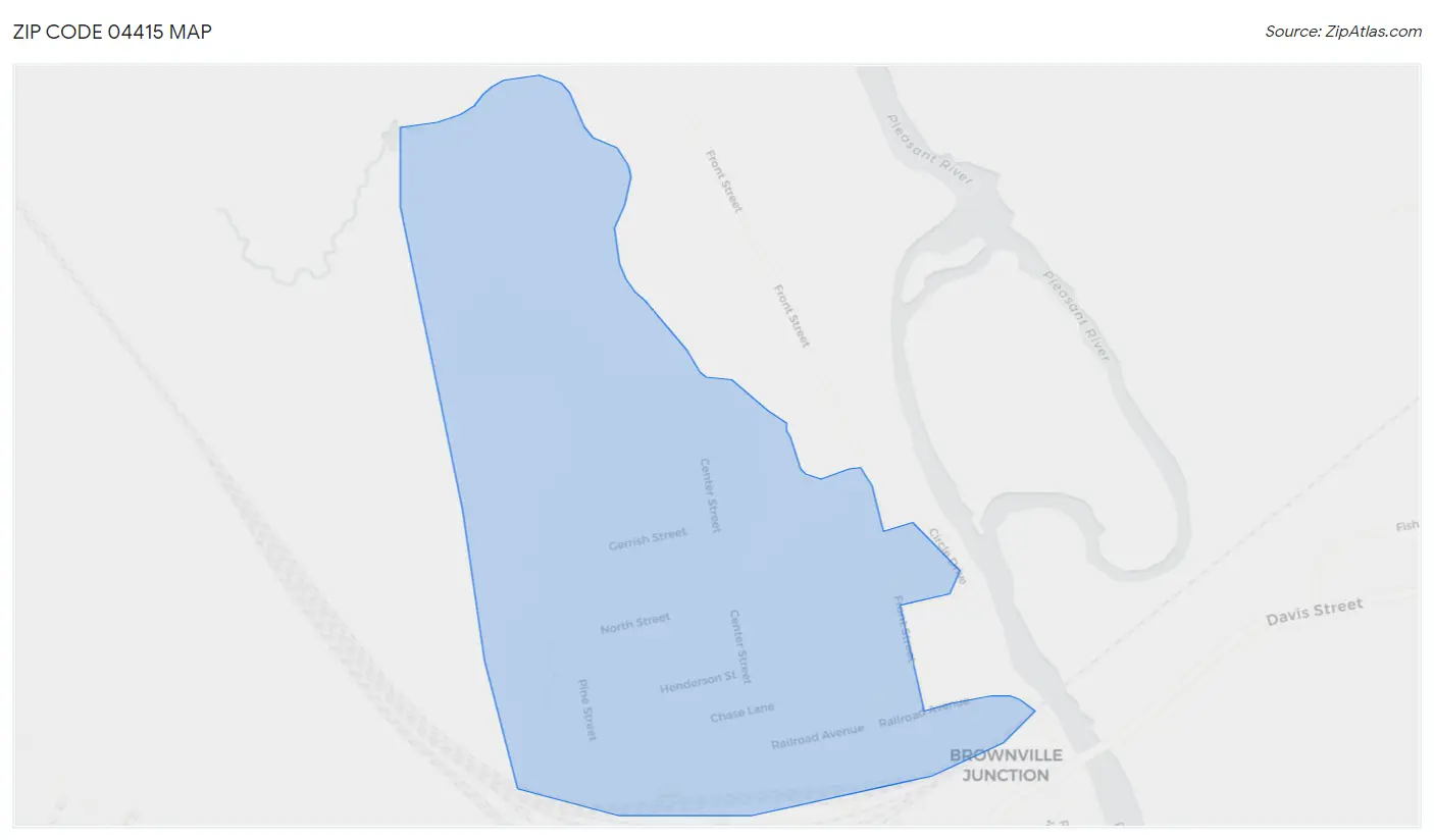 Zip Code 04415 Map