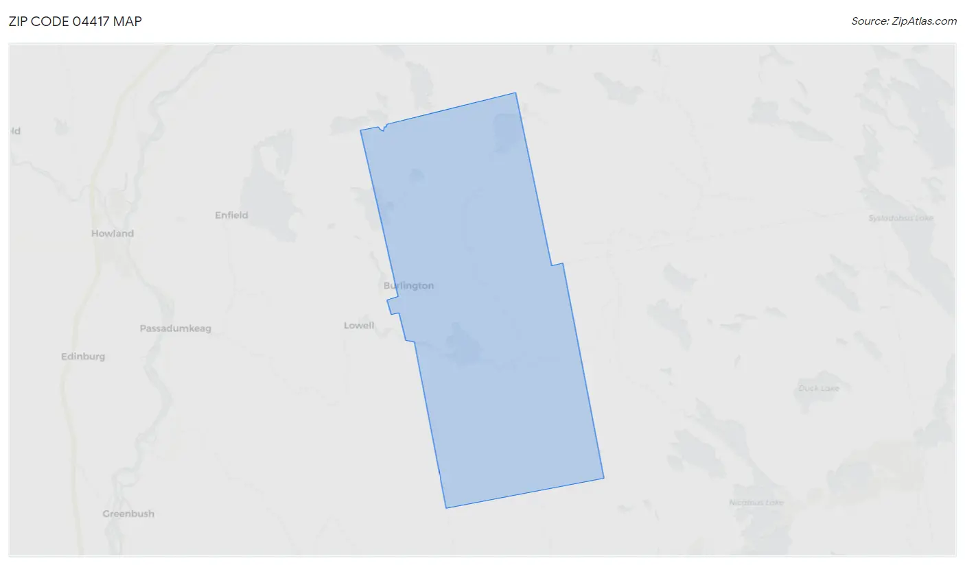 Zip Code 04417 Map