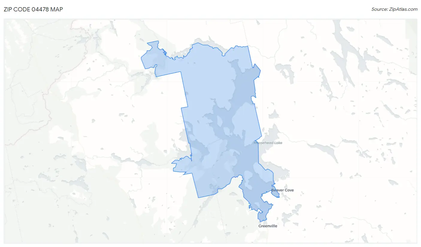 Zip Code 04478 Map