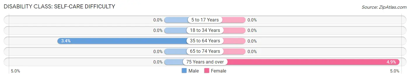Disability in Zip Code 04539: <span>Self-Care Difficulty</span>