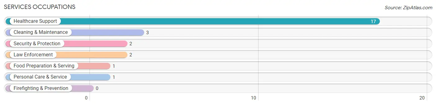 Services Occupations in Zip Code 04739