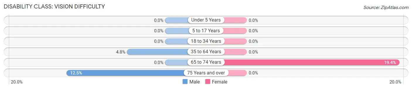 Disability in Zip Code 04766: <span>Vision Difficulty</span>