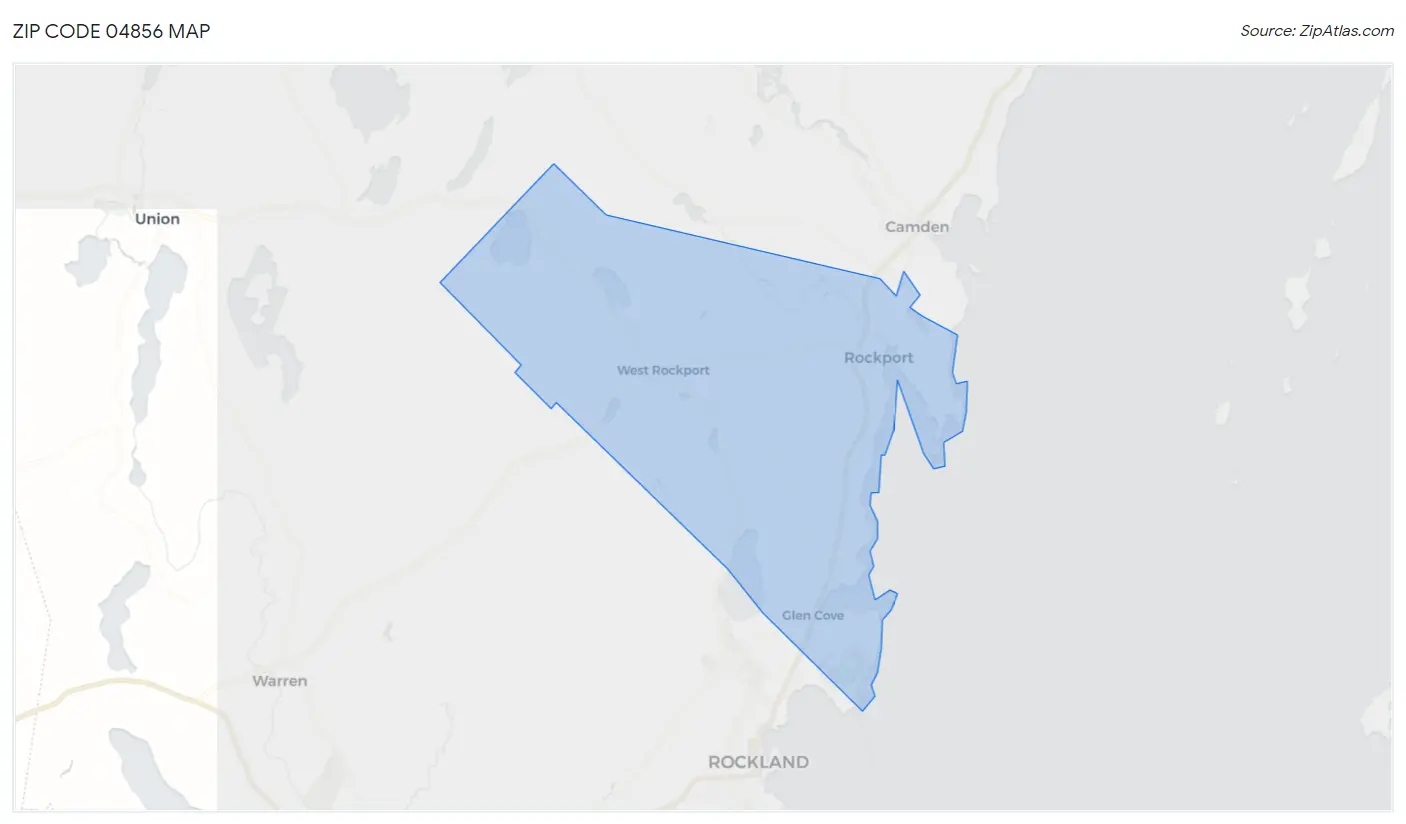 Zip Code 04856 Map