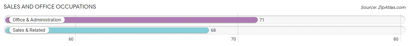 Sales and Office Occupations in Zip Code 04917