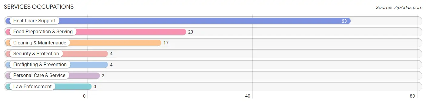 Services Occupations in Zip Code 04932